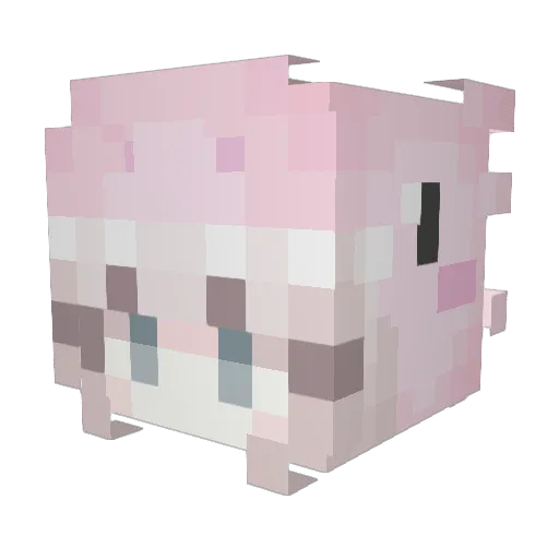 natayaa Minecraft avatar head, 3D render