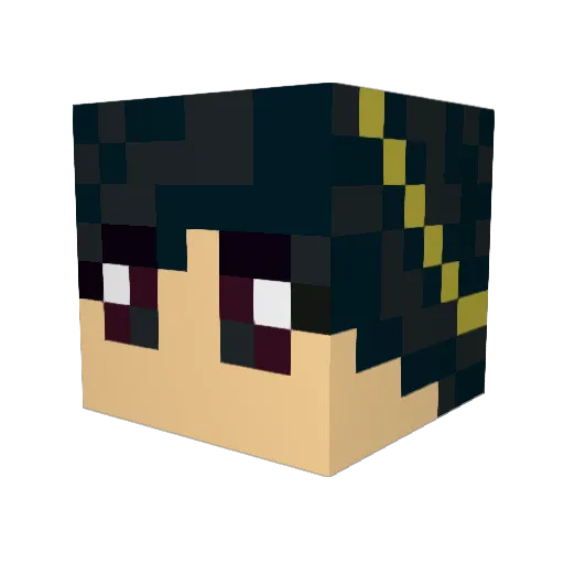 natb102 Minecraft avatar head, 3D render