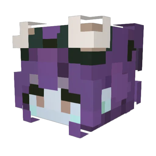 natbennn Minecraft avatar head, 3D render
