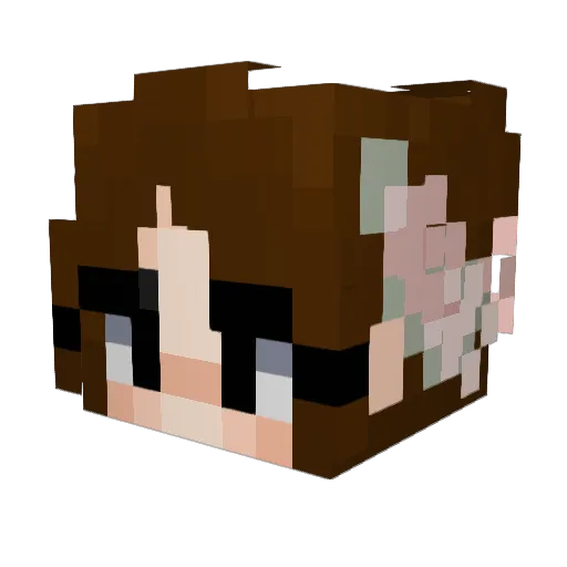 natcrackers Minecraft avatar head, 3D render