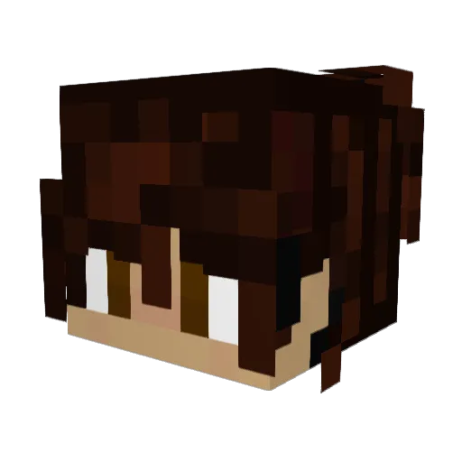 natdamfbat Minecraft avatar head, 3D render