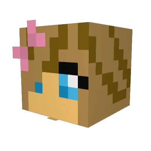 natdance101 Minecraft avatar head, 3D render