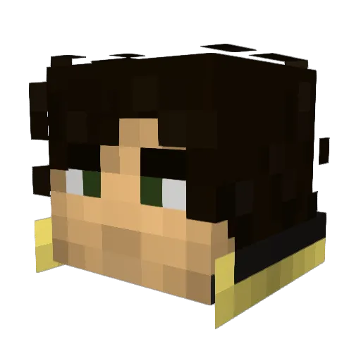 natdav Minecraft avatar head, 3D render