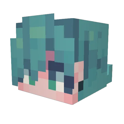 natdribbles Minecraft avatar head, 3D render