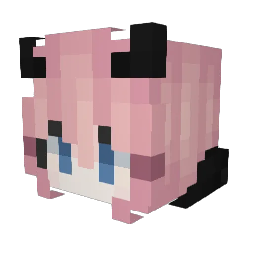 nate1121_11 Minecraft avatar head, 3D render