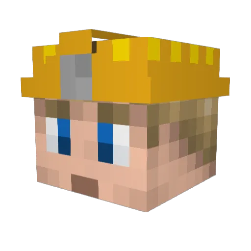 nate15q Minecraft avatar head, 3D render