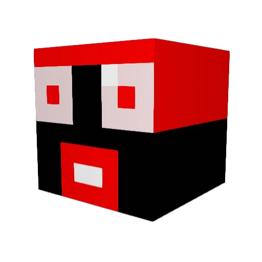 natebaker11 Minecraft avatar head, 3D render