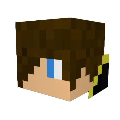 natedog1292 Minecraft avatar head, 3D render