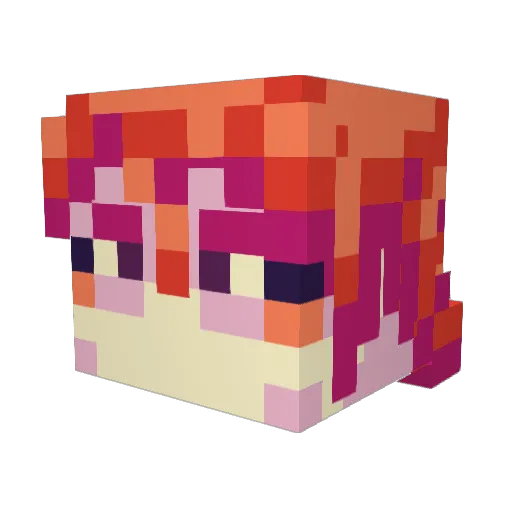 natedog94 Minecraft avatar head, 3D render