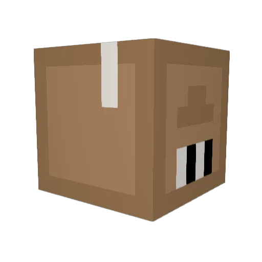 nateert Minecraft avatar head, 3D render