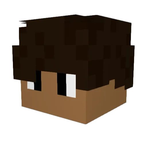 nategaf Minecraft avatar head, 3D render