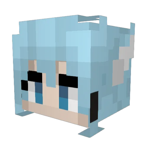 nategold Minecraft avatar head, 3D render
