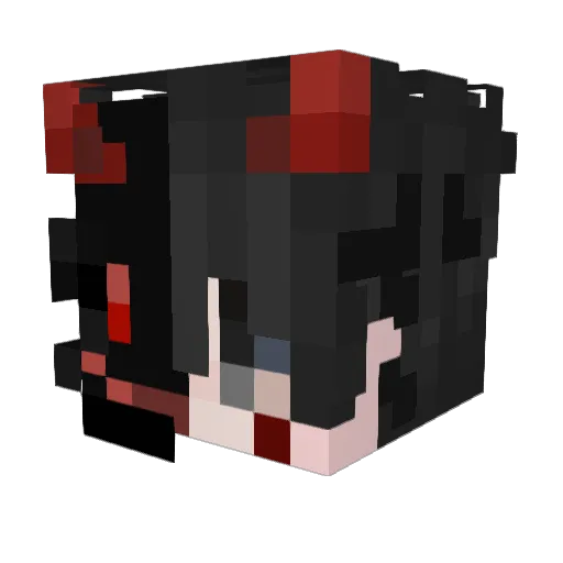 natemnro Minecraft avatar head, 3D render