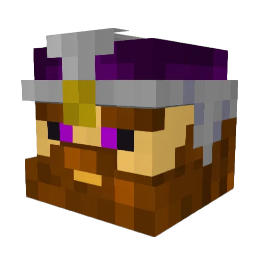 naterade45 Minecraft avatar head, 3D render