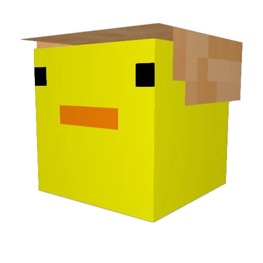 naterbaiter Minecraft avatar head, 3D render