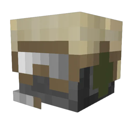 natethegreatout Minecraft avatar head, 3D render