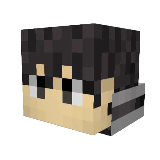 natetheprick Minecraft avatar head, 3D render