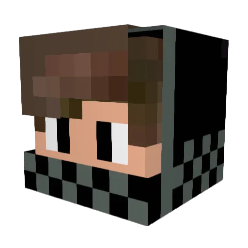 natew87 Minecraft avatar head, 3D render