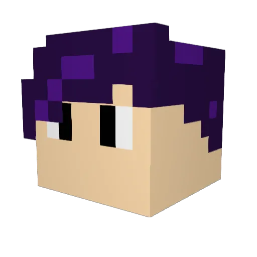 natgar5 Minecraft avatar head, 3D render