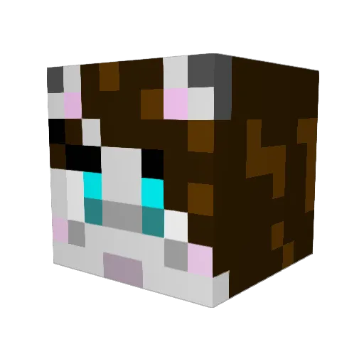 nathalijanini Minecraft avatar head, 3D render