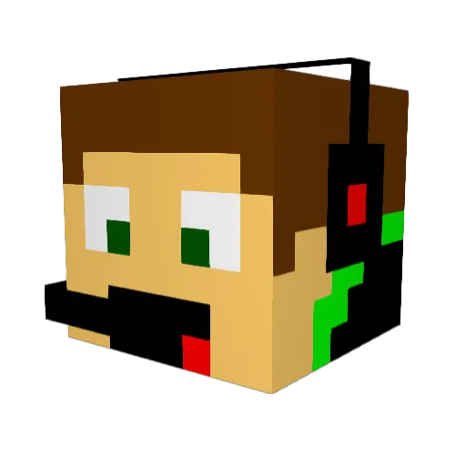 nathan10601 Minecraft avatar head, 3D render