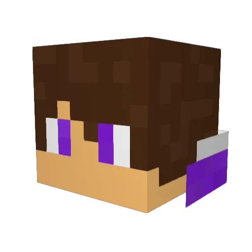nathanduff Minecraft avatar head, 3D render