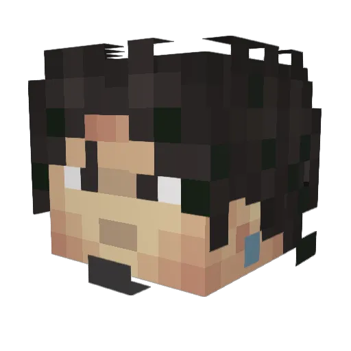 nathangummy Minecraft avatar head, 3D render