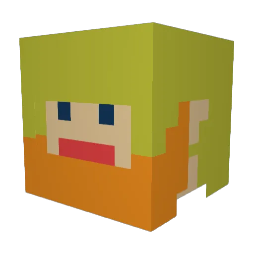nathaniel94 Minecraft avatar head, 3D render