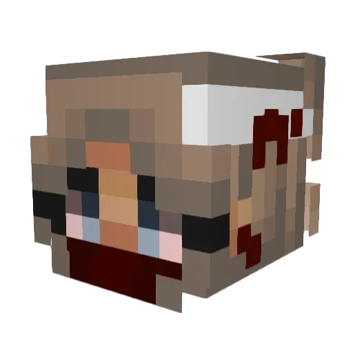 nathanielyanglee Minecraft avatar head, 3D render