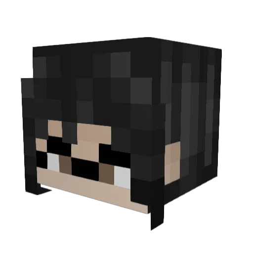 nathiez Minecraft avatar head, 3D render