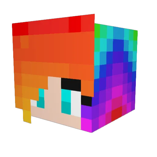 nathimuuuh Minecraft avatar head, 3D render