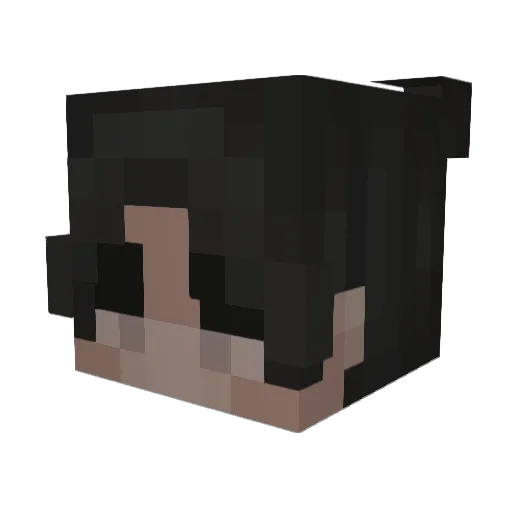 nathnes Minecraft avatar head, 3D render
