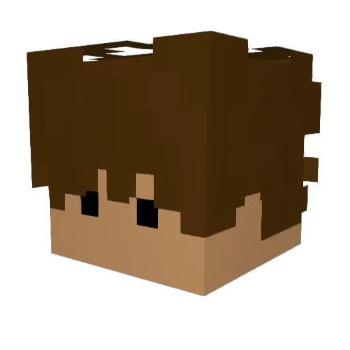 natii___ Minecraft avatar head, 3D render