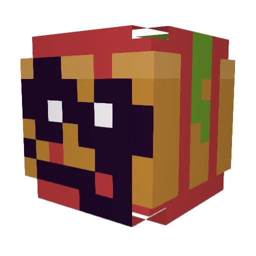 nationofaz Minecraft avatar head, 3D render