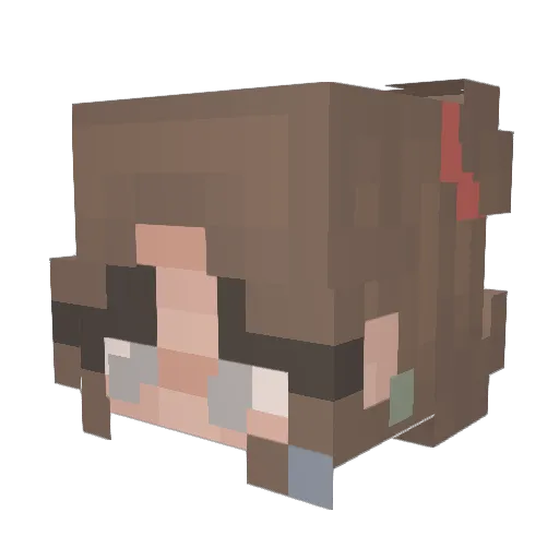 natisdumb Minecraft avatar head, 3D render