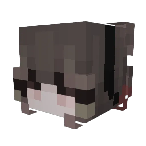 natixelo Minecraft avatar head, 3D render