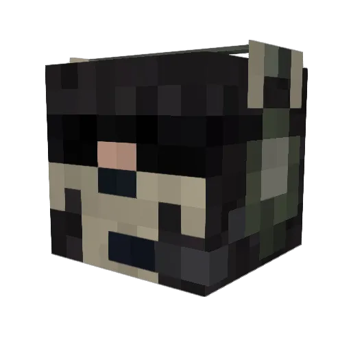 nato555 Minecraft avatar head, 3D render