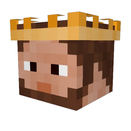 nato_ Minecraft avatar head, 3D render