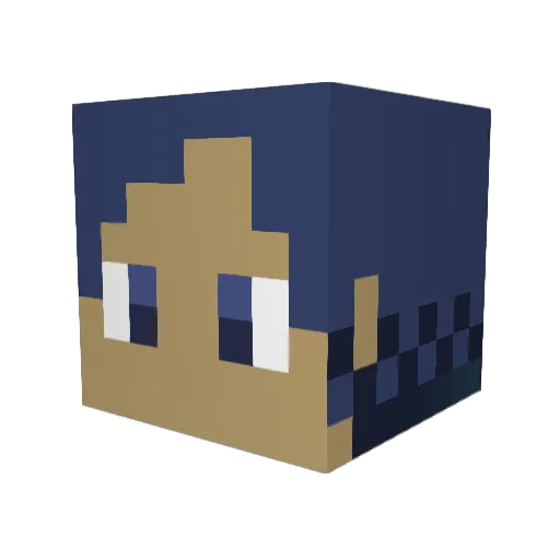 natonff11 Minecraft avatar head, 3D render
