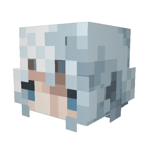 natorccio Minecraft avatar head, 3D render
