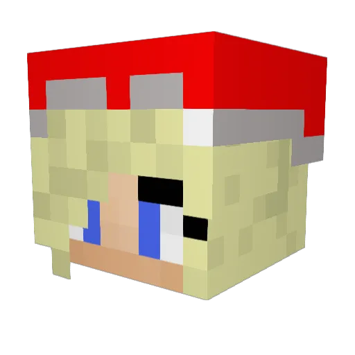 natpathatbatrat Minecraft avatar head, 3D render
