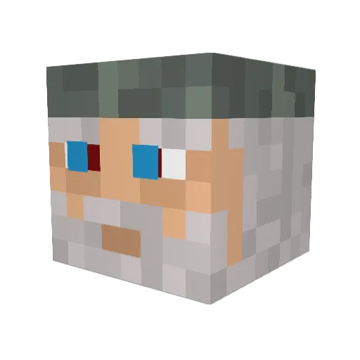 natriumnitrit69 Minecraft avatar head, 3D render