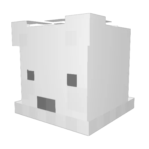 natrwj Minecraft avatar head, 3D render
