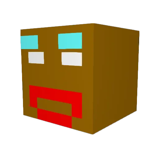 nats1rt Minecraft avatar head, 3D render