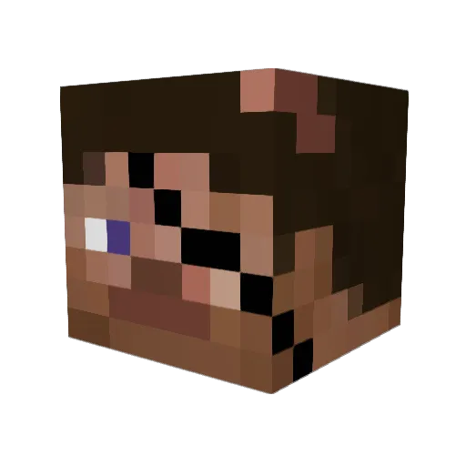 natseahaze Minecraft avatar head, 3D render