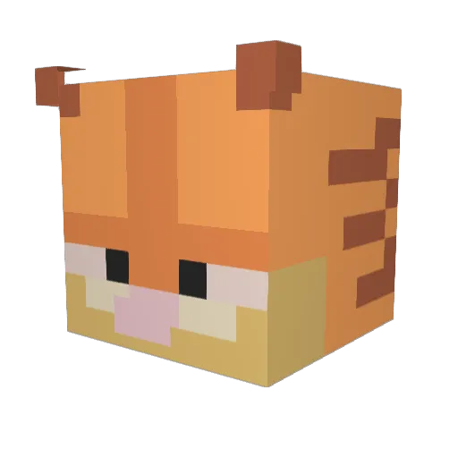 natslog Minecraft avatar head, 3D render