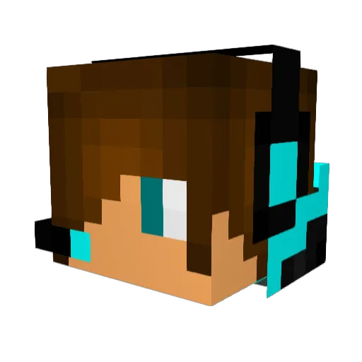 natsu5555 Minecraft avatar head, 3D render