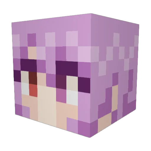 natsuki0213 Minecraft avatar head, 3D render