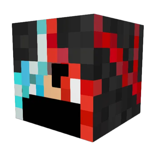 natsuslayerx Minecraft avatar head, 3D render