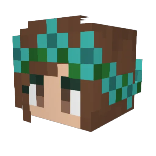 natt22gp Minecraft avatar head, 3D render
